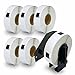 Produktbild BETCKEY - Kompatible mit Brother DK-11204 Etikettenrollen, 17mm x 54mm, Ordner-Etiketten für Brother QL-Etikettendrucker[6 Rollen/2400 Etiketten - 1 Etikettenhalter]