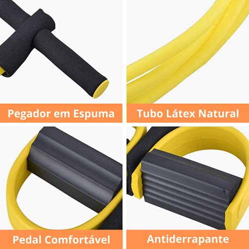 Extensor Elástico Para Exercícios Academia Ginástica Yoga Corda Elástica