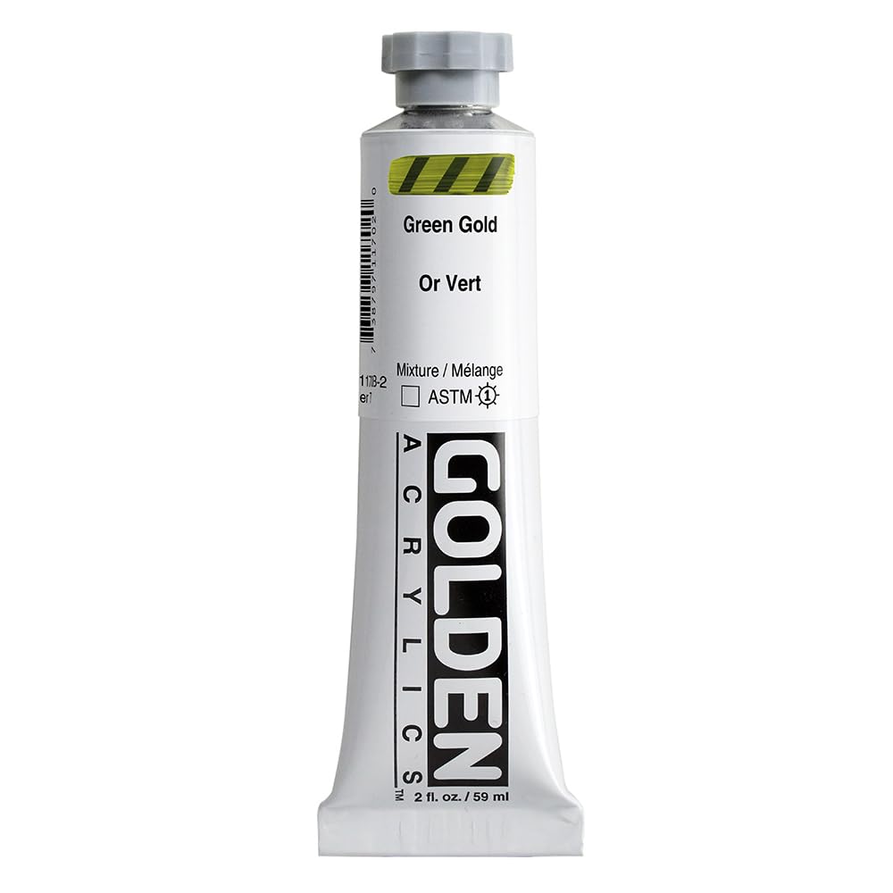 Pro-Art Golden Heavy Body Acrylic Paint 2 oz.-Green Gold