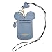 COCO LEE Chic Cute Travel PU Leather Student ID Card Holder Lanyard Neck Pouch Bag With Coin Wallet Purse for School Students Women Kids Teens Girls (Blue)
