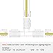 PAUTIX 6pcs T & 2pcs Cross Connectors,Extension Splitters,for 8mm 2-Pin COB LED Strip Light 12V/24V(NOT Applicable for Other Sizes)