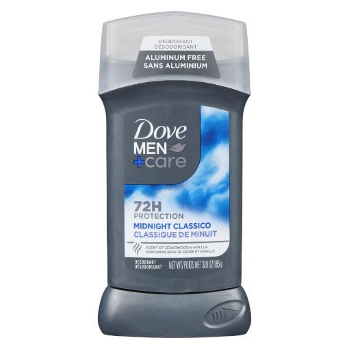 Dove Men+Care Deodorant Stick for Men Midnight Classico | Aluminum-Free Deodorant | 72 Hour Odour Protection | Essential Oils & Moisturizing Cream | Fresh Citrus Fragrance | 85g