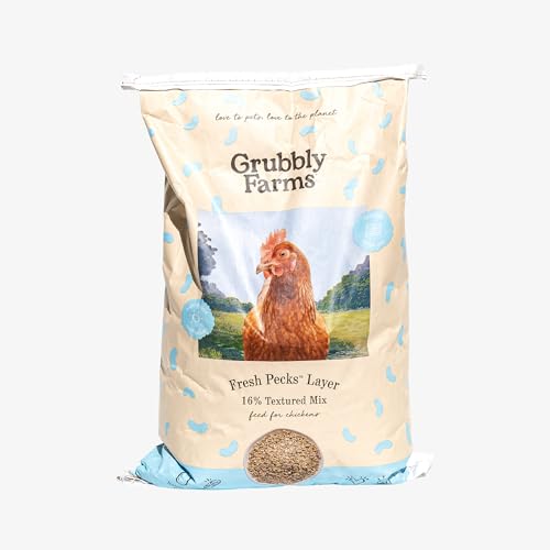 Grubbly Farms Fresh Pecks Layer Chicken Feed Textured Mix -