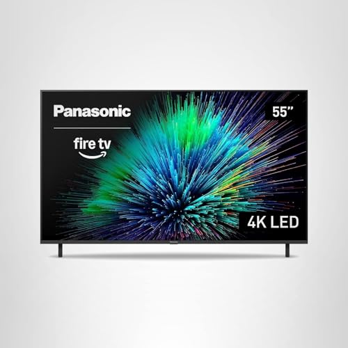 Panasonic W70 Series (2025 Model) 55" LED 4K Ultra HD Smart Fire TV, Press & Ask Alexa, Apple AirPlay, HDR10+, HDMI 2.1, and Bluetooth Support - 55W70BP