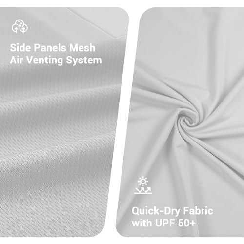 Palmyth Fishing Shirts for Men Long Sleeve UPF 50+ Sun Protection Fishing Hoodie with UV Vented Neck Gaiter4