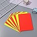 CORHAD Referee Cards Set 10Pcs Red and Yellow Soccer Cards Glossy PVC Lightweight Portable Football Judge Cards for Match Officiating
