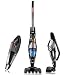 Cordless Vacuum, Hikeren Stick Vacuum Cleaner, Powerful Lightweight 2 in 1 Handheld Vacuum with Rechargeable Lithium Ion Battery for Hardwood Floor Carpet Pet Hair, Black