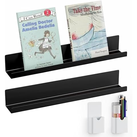 DTUQYX Magnetic Book Shelf 2-Pack Cover
