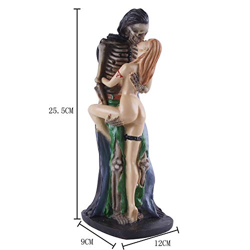 Estatua de Resina Calavera Femenina Sexy Decorativa miniatura 3