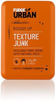Fudge Urban Texturising Hair Cream, Texture Junk Fibre Crème, Flexible Medium Hold Hair Styling Product, Mouldable Clay with Natural Hold, 70 g