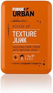Fudge Urban Texturising Hair Cream, Texture Junk Fibre Crème, Flexible Medium Hold Hair Styling Product, Mouldable Clay with Natural Hold, 70 g
