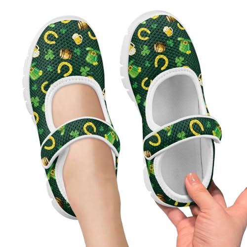 JoyLamoria St Patrick’s Day Toddler Shoes for Girls Slip on Tennis Walking Shoes Lightweight Flats Sneakers for Holiday Festival Girls3