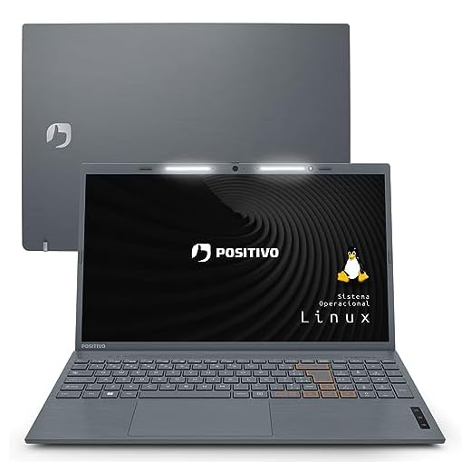 Notebook Positivo Vision C15 Intel® Celeron® Dual Core™ Linux 8GB 240GB SSD 15” HD Lumina Bar - Cinza