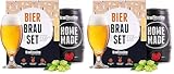 Braufässchen |Bierbrauset zum selber brauen | Pils im 5 Liter Fass | In 7 Tagen fertig | Geschenk für Männer, Freund oder Vater | Biergeschenk (Packung mit 2)