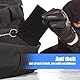 Weenwill Geldbeutel Kinder,Slim Schwarz Geldbörse Portmonee mit Kette Clip Reißverschluss Faltbare Dreifache Kinder Portemonnaie Kindergeldbeutel Jungs Wallet für Jungen Herren Teenager