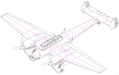 Hobby Boss 80292 Modellbausatz Messerschmitt Bf110 Fighter – Bild 3