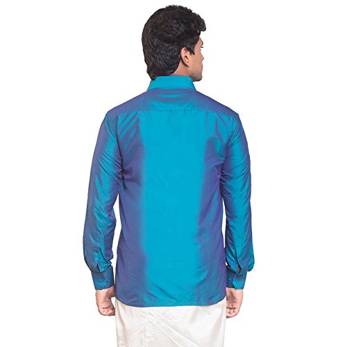 Image of THANGAMAGAN Men's Regular Fit Shirt (TF0050144PPUR Purple 44)