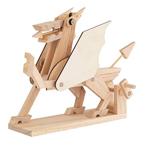 TIMBERKITS Dragon Automata Mythical creature Mechanical Wooden Puzzle-Model Construction Kit, Wood Cover