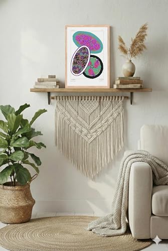 Image of BLINKART Cat Aesthetic Modern Art Walls With Frame | Natural Wood Texture | Living Room Bedroom Office Wall Decoration | Poster Home Decor Frames Wall Bedroom | 12x8 Inches (D386)