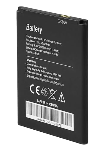 Image of SHAWOROCE Battery TBL-53A3000 Compatible with TP-Link WiFi Mobile Router Hotspot M7450 M7650 TBL-53B3000 Li-ion Li-po Batteries 3000mAh 3.8V