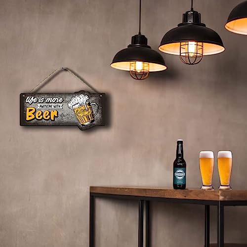 Chaka Chaundh - Bar Quotes Wall Hanging plaques – Alcohol Quotes Wall Hanging Sign – Bar Rules Wall Decorative Items (Beer Plaque - 29 X 14 CM) (Alcohol Plaques - 28 X17) (Bottle Plaques - 28 X 7 cm)
