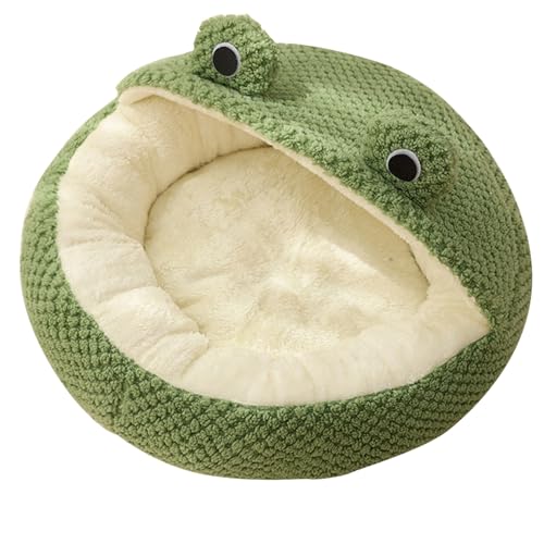 Lit grenouille pour chat luxueux panier rond doux et chaud - 7