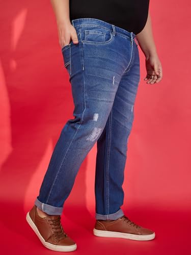 Image of Bigbanana Plus Size Men's Regular Fit Washed Jeans