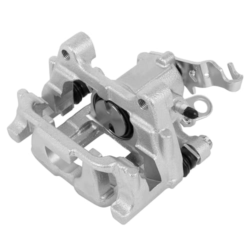 Image of Detroit Axle - 2pc Rear Brake Calipers for Volkswagen Jetta Golf Passat Eos GTI Beetle for Audi A3 Quattro Disc Brake Calipers with Brackets Replacement