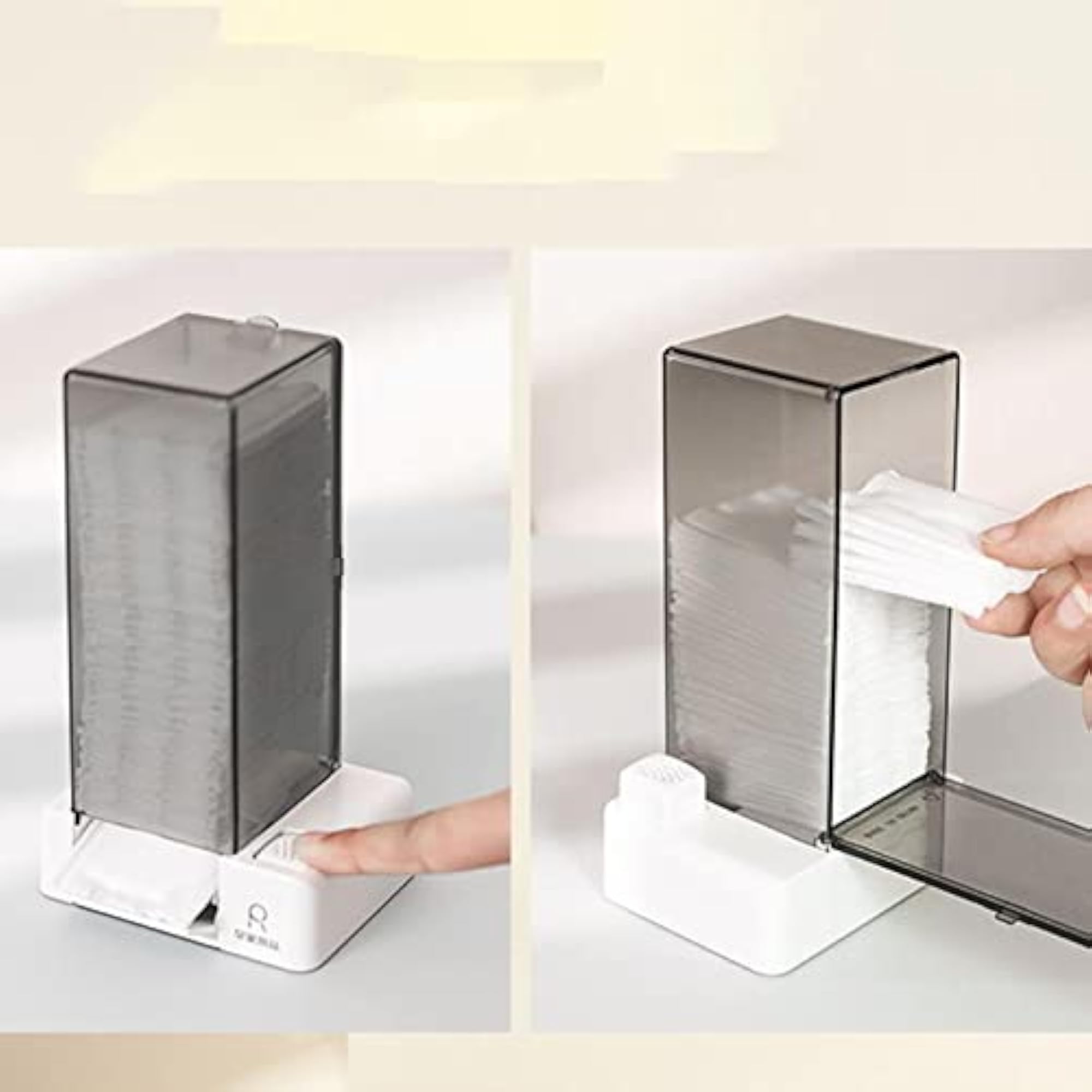 Household Automatic Cotton Pad Dispenser Organizer