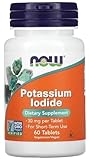 Now Foods - Kaliumjodid 30mg | Unterstützung der Schilddrüsengesundheit und Immunsystem - 60 Tabletten