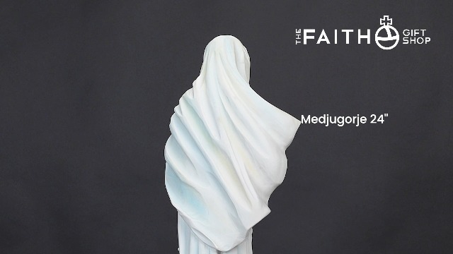 Estatua de Nuestra Señora de Medjugorje 24 pulgadas miniatura 7