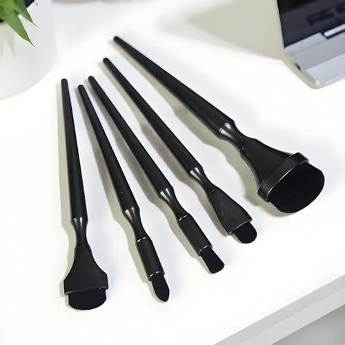 Kixolazr Pinceles de Carboncillo para Artistas - 5 Piezas Herramienta De Dibujo | Juego de Pinceles para Mezclar Tinta | para Estudiantes De Arte Profesores Artistas Profesionales Aficionados - imagen 2