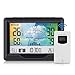 Produktbild nobrand Powcan Wetterstationen Wireless Indoor Outdoor mit Alarm und Temperatur/Luftfeuchtigkeit/Luftdruck/Vorhersage/Mondphase/Wecker, Digitale LCD-Wetterstation (schwarz)