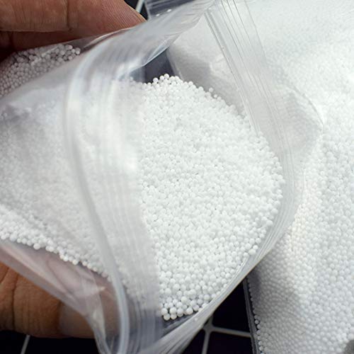 Kids Bean Bags Bead White Foam Beads 60000Pcs 2. 5-3. 5mm Beads Micro Foam for DIY Art Craft Supplies Craft Adult Bean Bag - Image 4