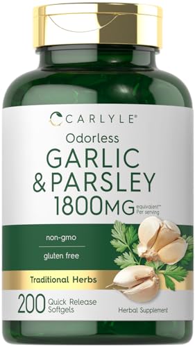 Carlyle Odorless Garlic & Parsley Supplement | 200 Softgels