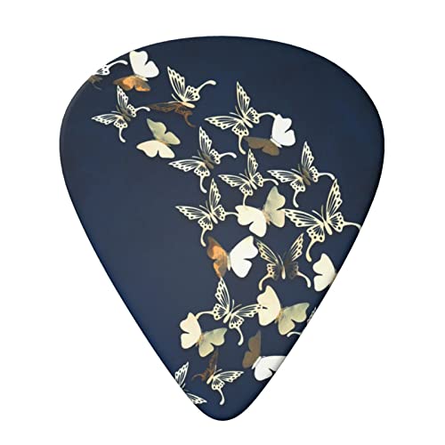 Metalic Butterfly Lot de 6 médiators pour guitare acoustique, guitare électrique, basse, ukulélé – fins, moyens et épais - Les Beatles, Paul McCartney, John Lennon, RIngo Starr, George Harrison Metalic Butterfly Lot de 6 médiators pour guitare acoustique, guitare électrique, basse, ukulélé - fins, moyens et épais – Image 4