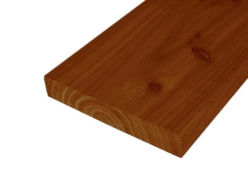 WOODPRO 国産杉 厚21mm×幅140mm×長さ900mm 屋外用塗装 MB(ミディアムブラウン)色 板材 厚み2.1cm 幅14cm 長さ90cm 受注生産