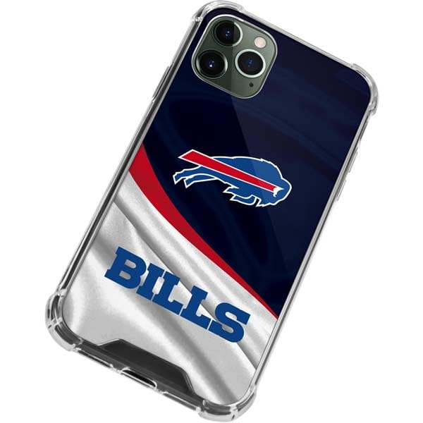 Skinit Clear Phone Case Compatible with iPhone 11 Pro Max - Officially Licensed NFL Buffalo Bills Design