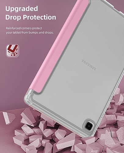Image of MoKo Case Fits Samsung Galaxy Tab A7 Lite 8.7 inch 2021, Flowers Pink
