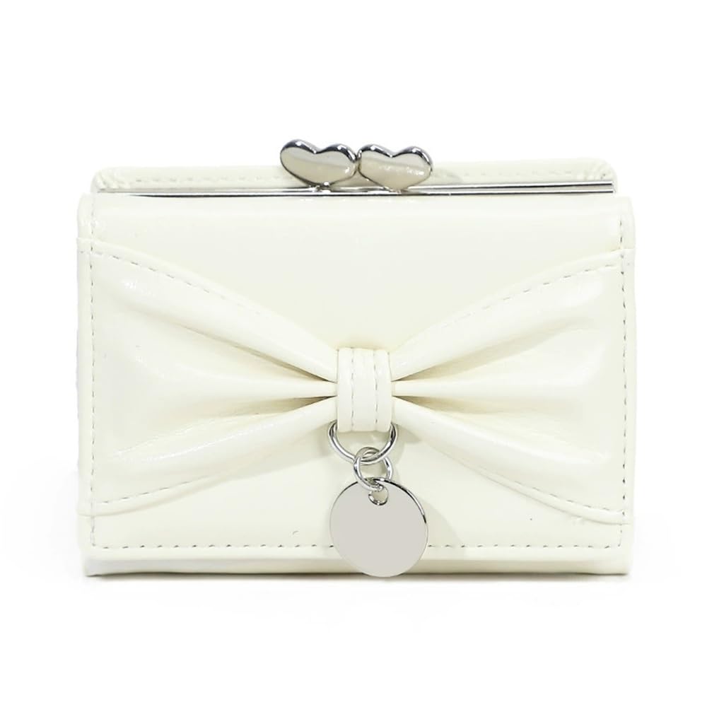 Mini borsa per monete Portamonete con fiocco in pelle PU(Colour 1)
