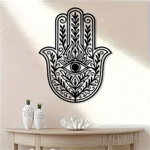 Œil protecteur hamsa en métal pour studio de yoga moderne - 5