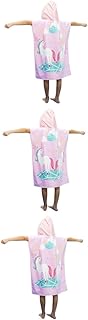 Homoyoyo 3 Pçs Poncho Com Capuz Toalhas De Praia Com Capuz Para Crianças Toalhas Com Capuz Toalha De Banho Com Capuz Para Crianças Roupão De Banho Infantil Toalha De Banho Com Capuz Para