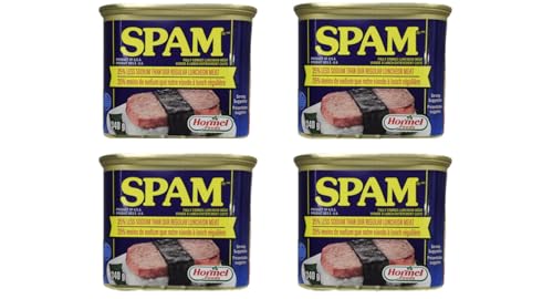 Spam Luncheon Meat Can, 25% Less Sodium, 12 Ounce (4 Count)