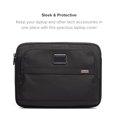 Image of TUMI - Alpha Laptop Cover - Protective Computer Case for Business & Travel - Durable Computer Sleeve -Medium, Fits Up to 13 inch Laptop, Black