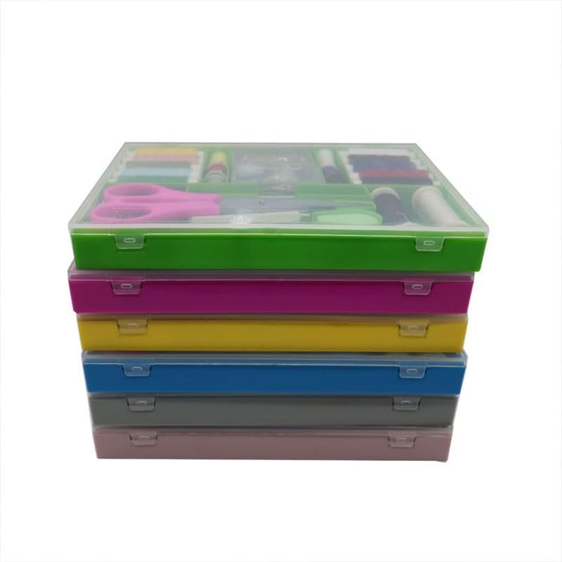 LWECMGSA Plastic Needle Thread Box Set Handmade Tool Travel Bag Multi-Functional
