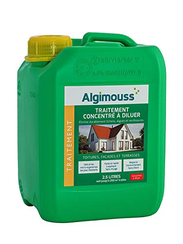 Anti-dépôts verts concentré à diluer 014102- Toitures, façades et terrasses - Bidon de 2,5L