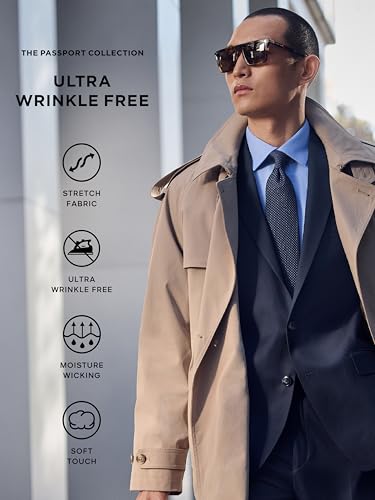 Michael Kors Men's Dress Shirt Ultra Wrinkle Free Stretch Slim Fit4