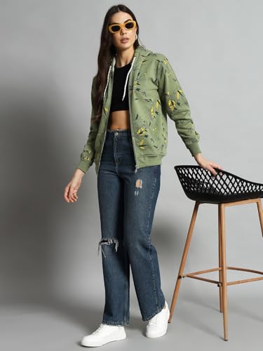 Image of eKools Women's Fleece Fullsleeves Jacket (Flee02)