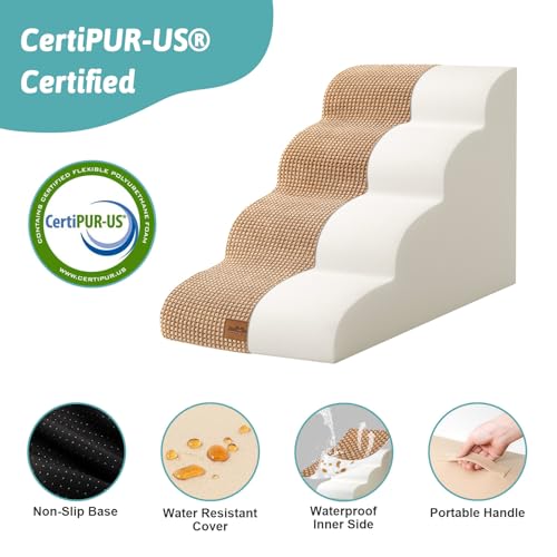 COZY KISS Escadas Para Cães Passos Para Cães Rampa Para Cães E Gatos Pequenos, Escadas Para Animais