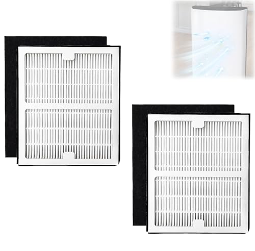 Image of Gekufa Replacement Filter B Compatible with Idylis AC-2125, AC-2126, IAF-H-100B, IAP-10-125, IAPC-40-140, IAP-10-150, IAP-10-050 for Idylis Air Purifiers Include 2 Filters & 2 Carbon Filters